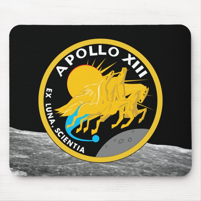 Tapis De Souris Logo du patch de mission NASA Apollo 13 (Devant)
