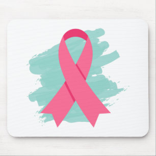Tapis De Souris Logo du ruban rose pour la sensibilisation au canc