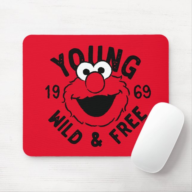 Tapis De Souris Logo Elmo Skate - Young, Wild & Free 1969 (Avec souris)
