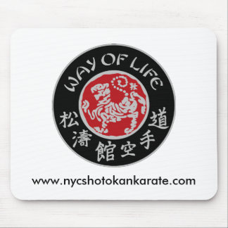 Tapis De Souris Logo foncé Mousepad de Shotokan de mode de vie