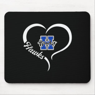 Tapis De Souris Logo Hillsboro Hawks Demi-Coeur Slogan Hs
