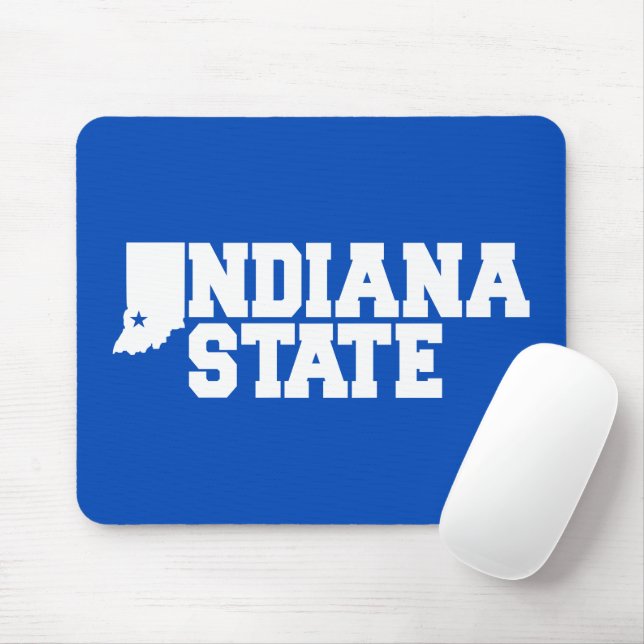Tapis De Souris Logo Indiana State (Avec souris)