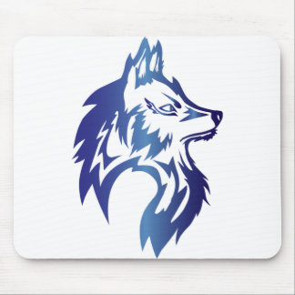 Tapis De Souris logo loup bleu pour esports