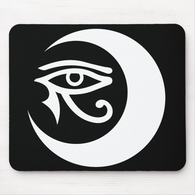 Tapis De Souris Logo Mousepad (blanc/oeil au beurre noir) de (Devant)