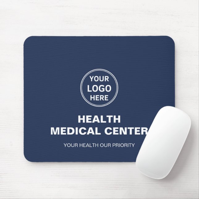Tapis De Souris Logo personnalisé Clinique Médicale Santé Marine B (Avec souris)
