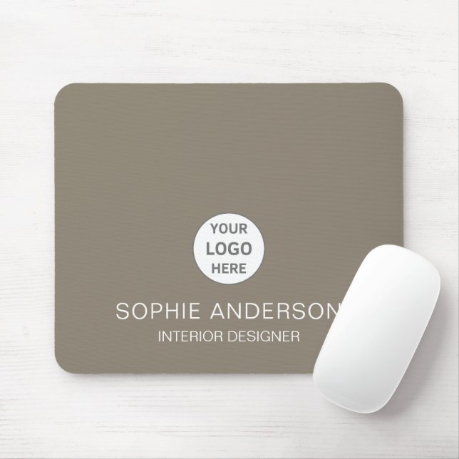 Tapis De Souris Logo Personnalisé Moderne Professionnel (Avec souris)