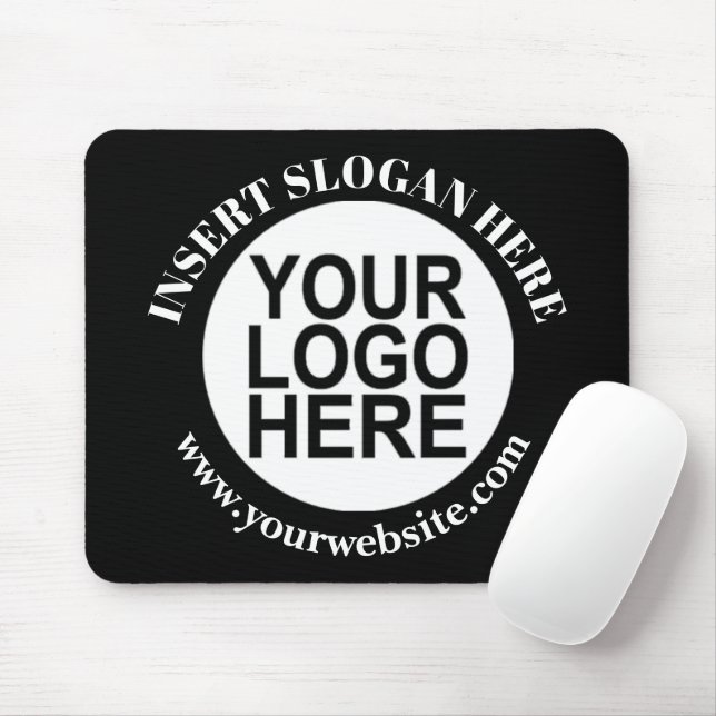 Tapis De Souris Logo promotionnel de la société sur mesure - Plaqu (Avec souris)
