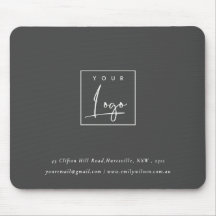Logo promotionnel personnalisé simple noir foncé