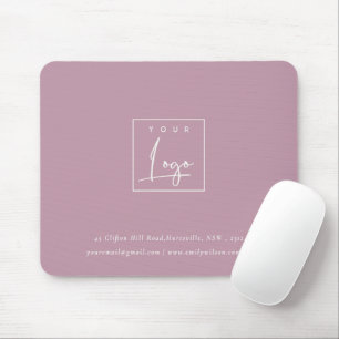 Tapis De Souris Logo promotionnel personnalisé simple rose sombre