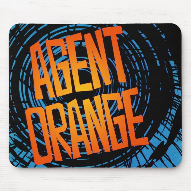 Tapis De Souris Logo punk Mousepad d'Agent Orange "SpinArt" (Devant)
