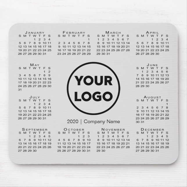 Tapis De Souris Logo simple 2020 Business Company sur Grey (Devant)