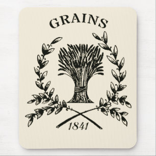 Tapis De Souris Logo vintage du sac à grains