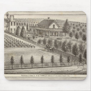 Tapis De Souris Loin, les résidences des Mathews, les fermes