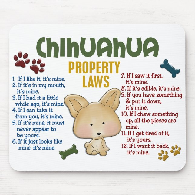 Tapis De Souris Lois 4 de propriété de chiwawa (Devant)
