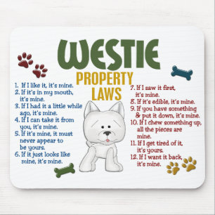 Tapis De Souris Lois 4 de propriété de Westie