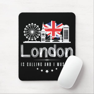 Tapis De Souris Londres Appelle Et Je Dois Aller À Mousepad