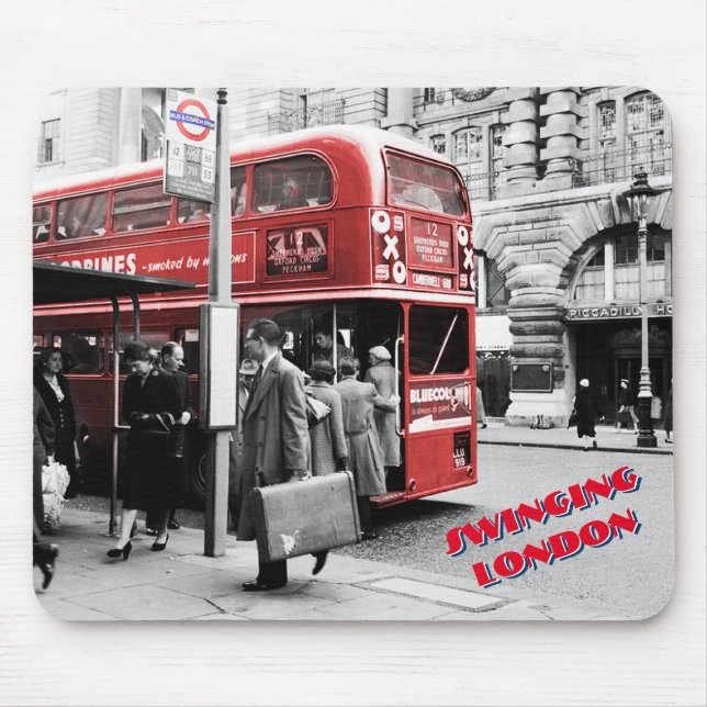 Tapis De Souris Londres en mouvement (Devant)
