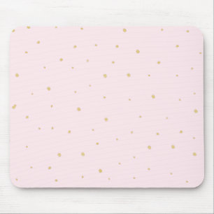 Tapis De Souris L'or pointille le rose de Mousepad