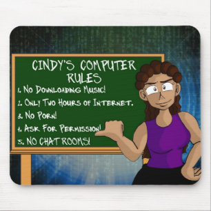 Tapis De Souris L'ordinateur de Cindy ordonne Mousepad