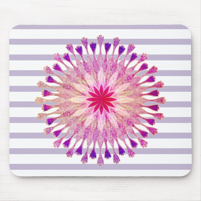 Tapis De Souris Lotus Fleur Yoga Instructeur Méditation Holistic (Devant)