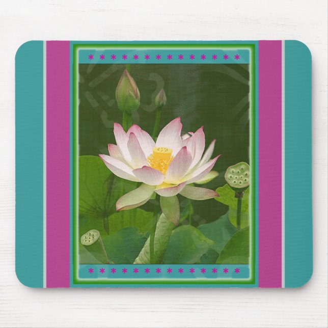 Tapis De Souris Lotus Flower Mousepad (Devant)