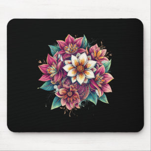 Tapis De Souris Lotus Mandala Boho Floral Yoga Méditation Zen