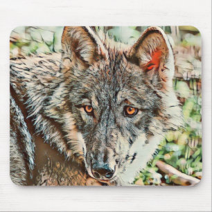 Tapis De Souris loup cinglé