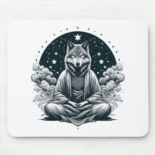 Tapis De Souris Loup conscient