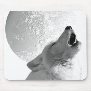 Tapis De Souris Loup d'hurlement