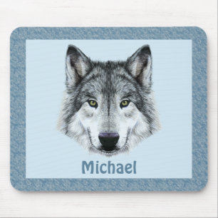 Tapis De Souris Loup Mousepad