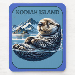 Tapis De Souris Loupe de mer de l'île Kodiak Alaska