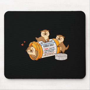 Tapis De Souris Loutre drôle antidépresseur Zoo Garçons Filles Enf