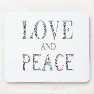 Tapis De Souris Love and Peace made with Gemstones