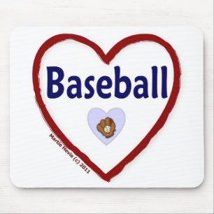 Tapis De Souris Love Baseball