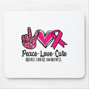 Tapis De Souris Love Cure Pink Ribbon Cancer Sensibilisation du se