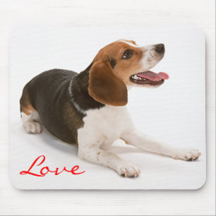 Tapis de souris Love Happy Beagle