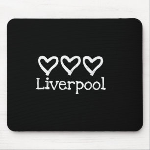 Tapis De Souris Love Heart Liverpool Angleterre 3 Rustique Anglais