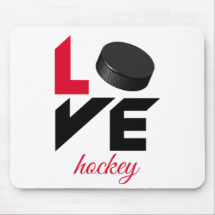 Tapis De Souris Love hockey
