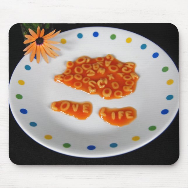 Tapis De Souris Love Life Spaghetti (Devant)