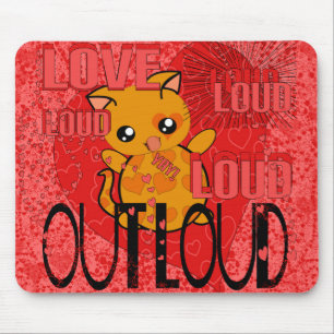 Tapis De Souris Love Out Loud - Plus de coeurs