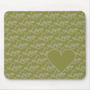 Tapis De Souris Love Text mousepad, personnaliser