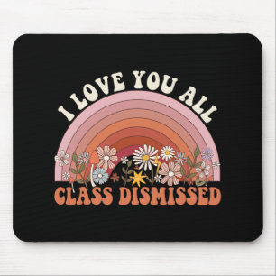 Tapis De Souris Love You All Cl Retro Enseignant Super Rai