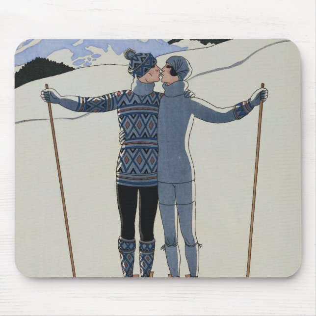 Tapis De Souris <Lovers in the Snow> par Georges Barbier (Devant)