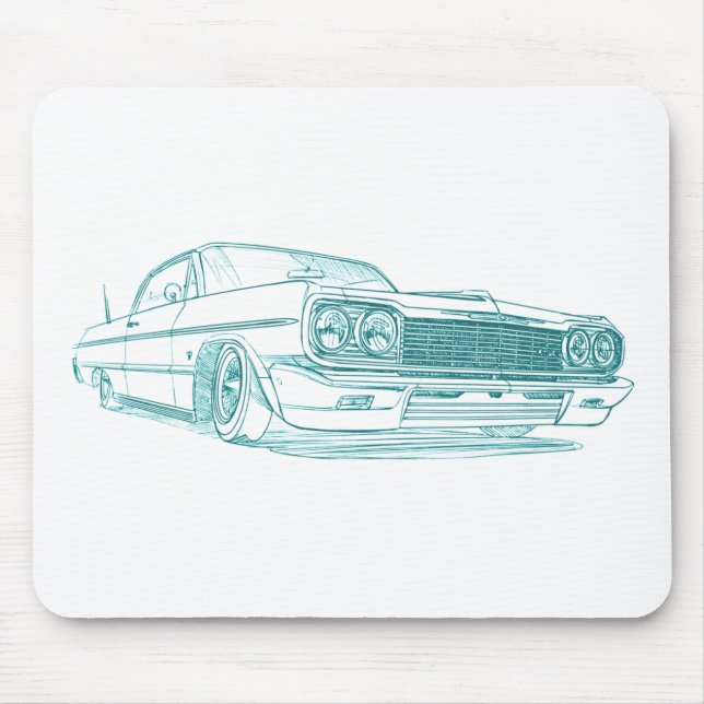 Tapis De Souris Lowrider 1964 d'impala de Che (Devant)