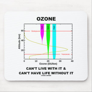 Tapis De Souris L'ozone ne peut pas vivre avec elle ne peut pas av