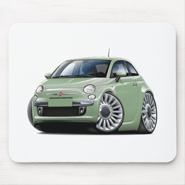 Tapis De Souris Lt Green Car de Fiat 500 (Devant)