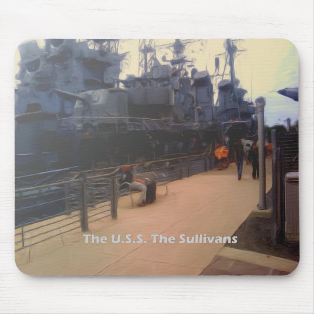 Tapis De Souris L'U.S.S. Le Sullivans (DD-537) (Devant)