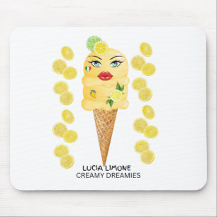Tapis De Souris Lucia Limone Gelato Rêves Crémeux