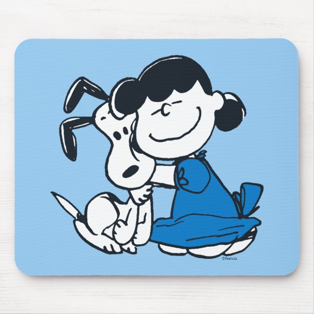 Tapis De Souris Lucy Hugging Snoopy (Devant)