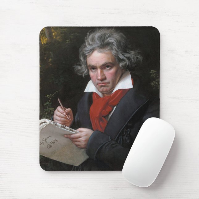 Tapis De Souris Ludwig Beethoven Symphonie Compositeur de musique  (Avec souris)